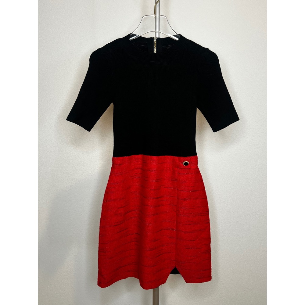 NWT Ted Baker Colorblock Multicolored Sheath Women's Mini Dress Sz 1 - Picture 11 of 13